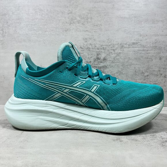 Asics Gel Nimbus 27 Running Shoes - Women's Size 8.5 - Green - Picture 2 of 9